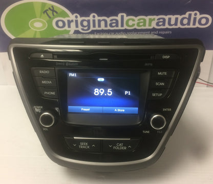 2014 2015 2016 Hyundai Elantra OEM AM FM MP3 Bluetooth Sat Radio Touch Screen