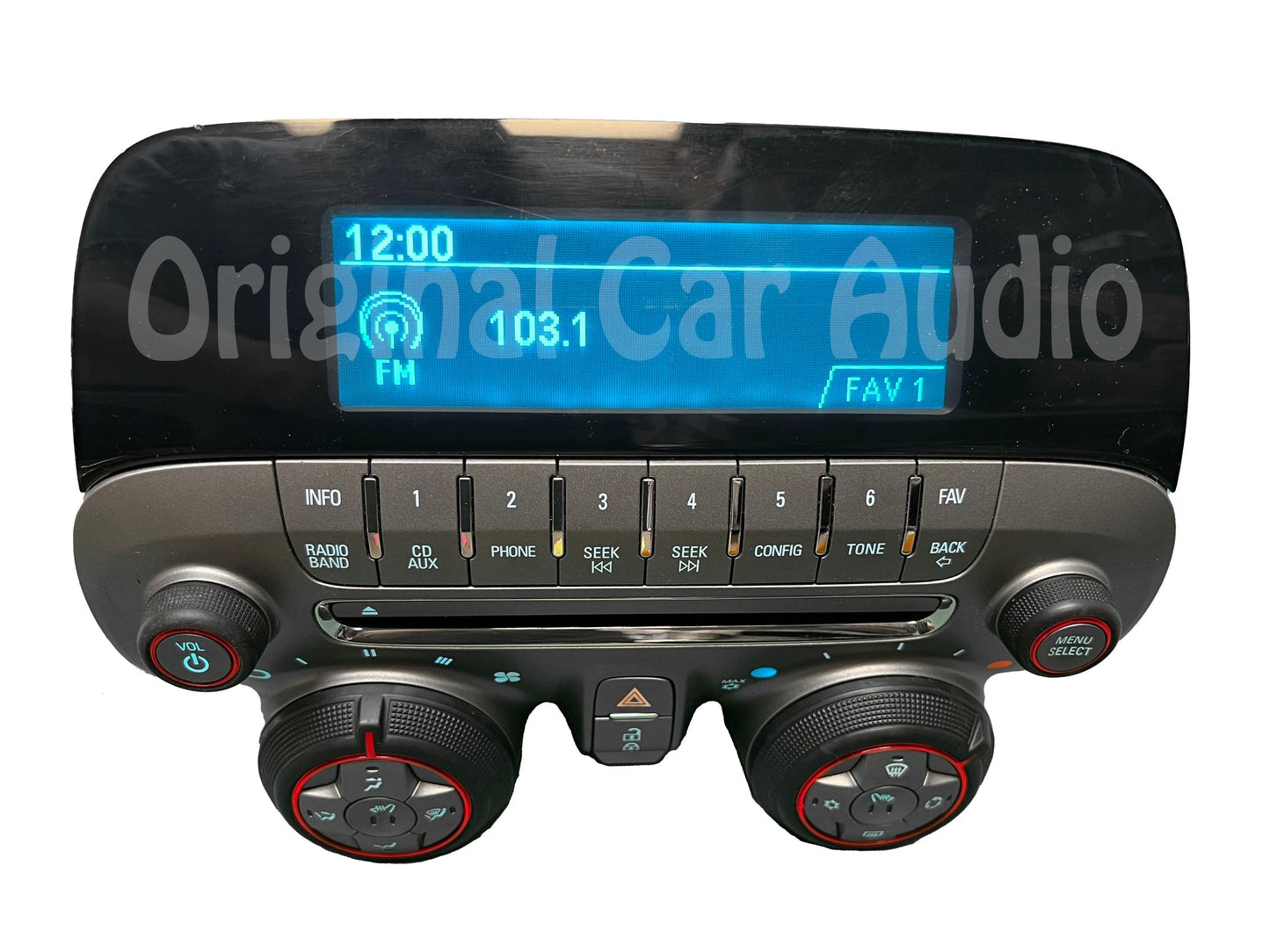 2010 - 2012 Chevrolet Chevy Camaro OEM Single Zone Climate Radio Control Panel With Heated Seats UYE