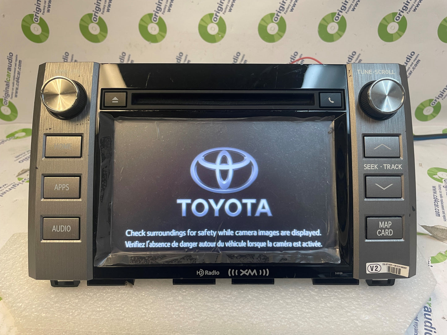 Refurbished 2014 2015 2016 2017 2018 2019 Toyota Tundra OEM Navigation Bluetooth MP3 CD XM HD Radio Receiver BLEMISHED
