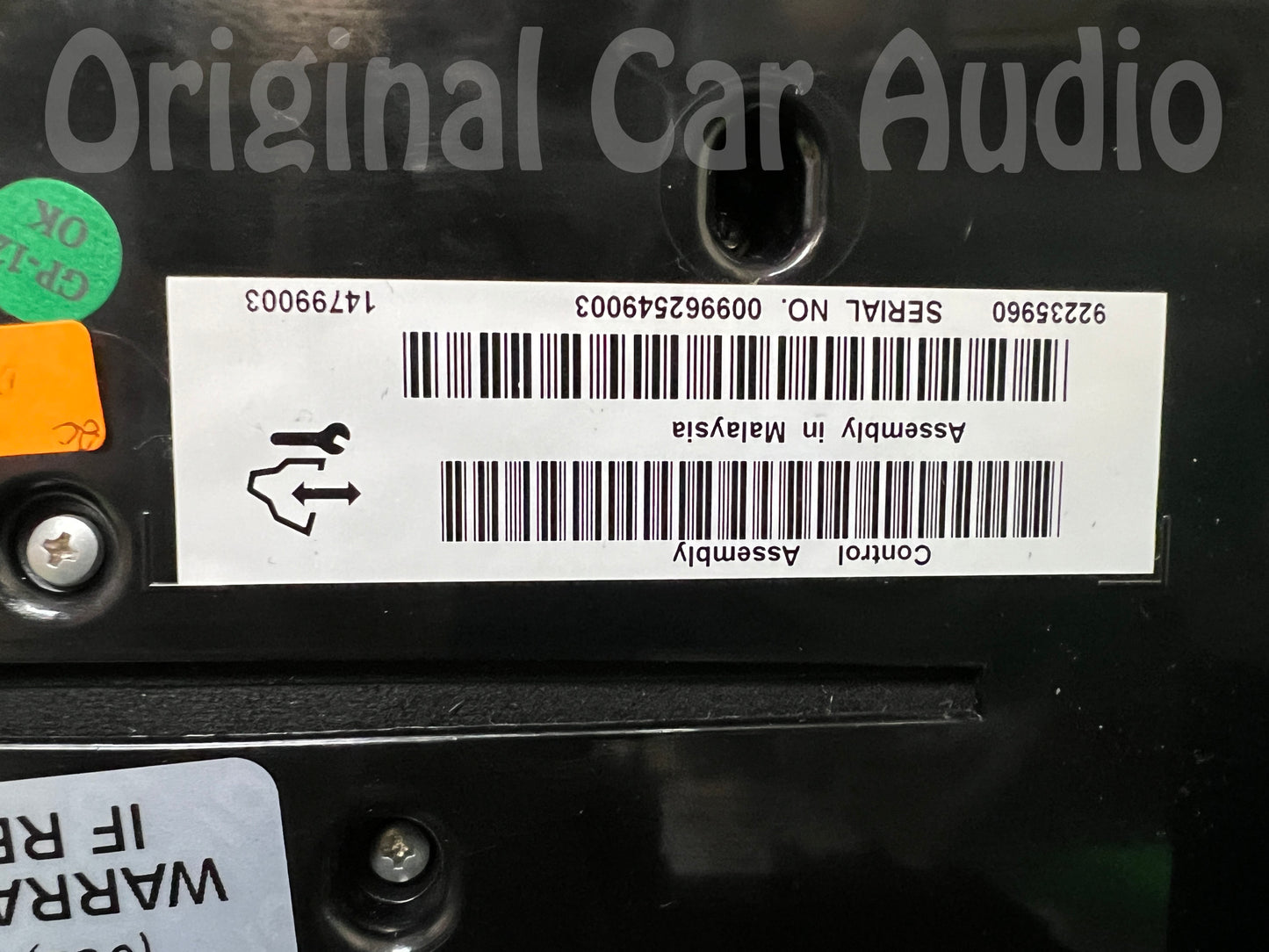 2010 - 2012 Chevrolet Chevy Camaro OEM Single Zone Climate Radio Control Panel With Heated Seats UYE