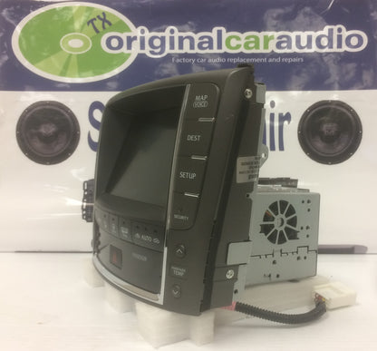 Refurbished 2010 - 2012 Lexus IS250 IS350 OEM Navigation Radio Climate Control Display Screen