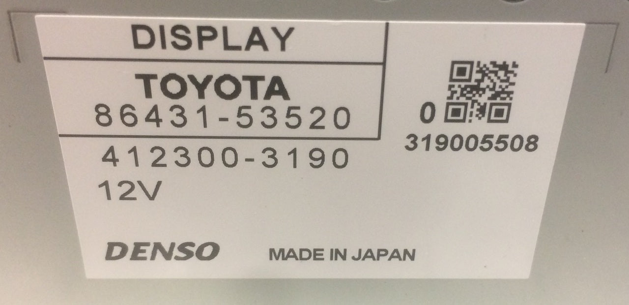 Refurbished 2010 - 2012 Lexus IS250 IS350 OEM Navigation Radio Climate Control Display Screen
