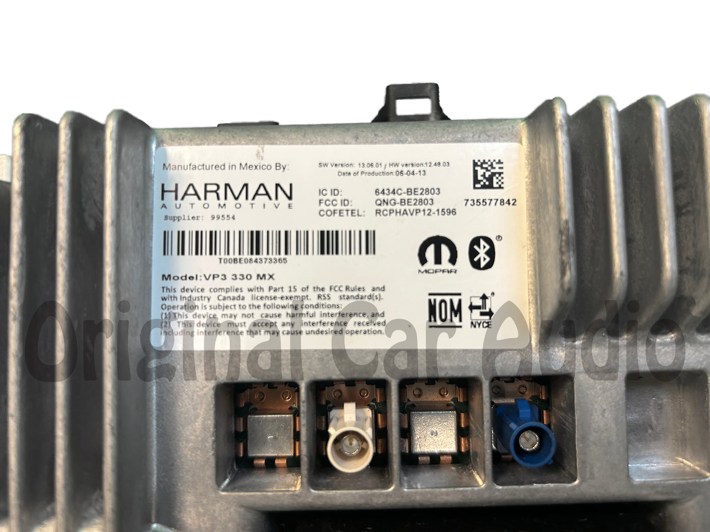 2014 - 2016 Fiat 500 OEM Nav AM FM Radio Media Player VP3 330 MX