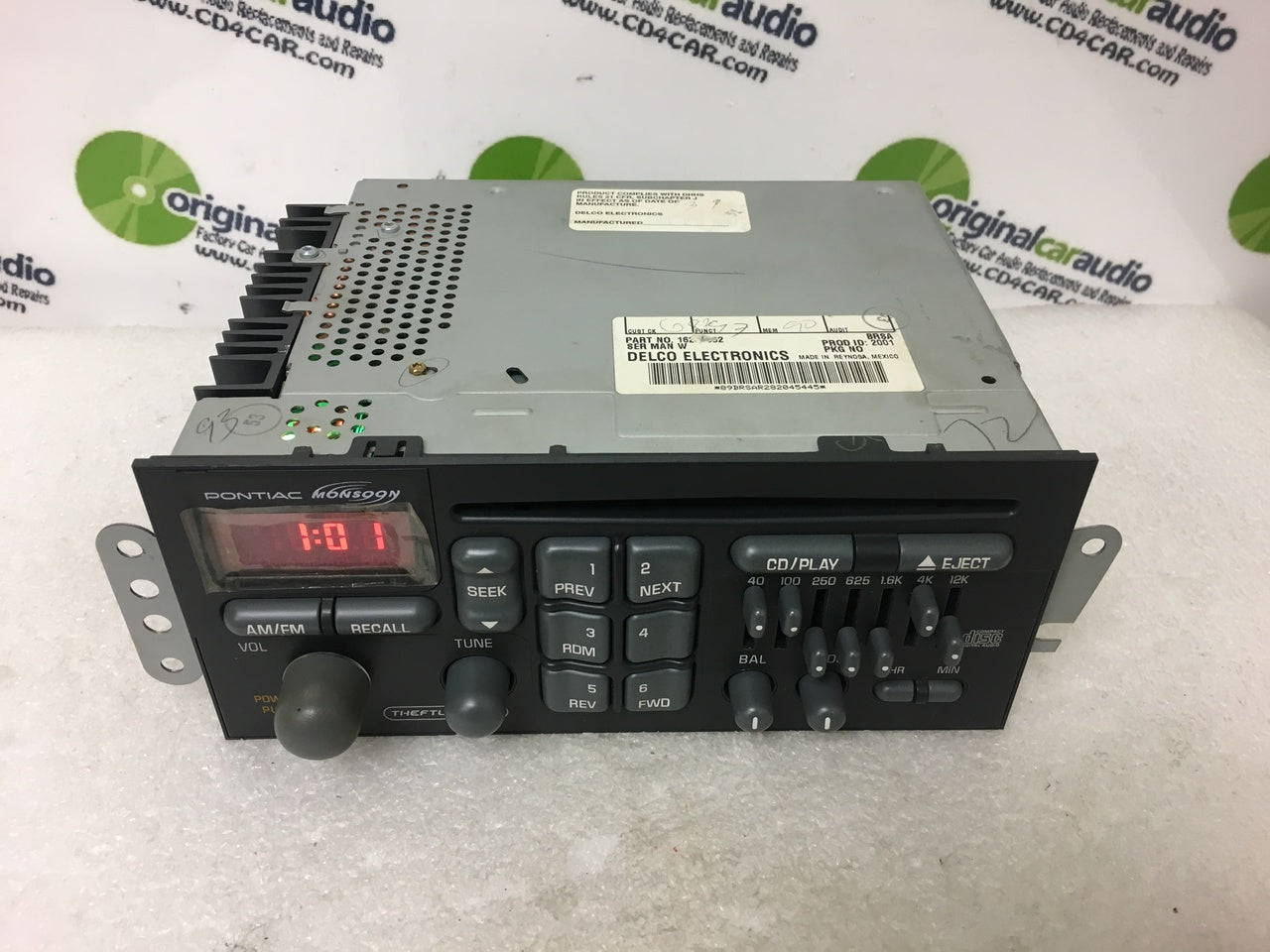 REMANUFACTURED 1996 1997 1998 1999 2000 2001 2002 GMC Pontiac Grand Prix Firebird Radio and CD  Player 98 99 00 01 02