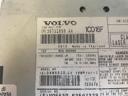 07-12 Volvo C30 C70 S40 V50 OEM CD Player Radio Receiver