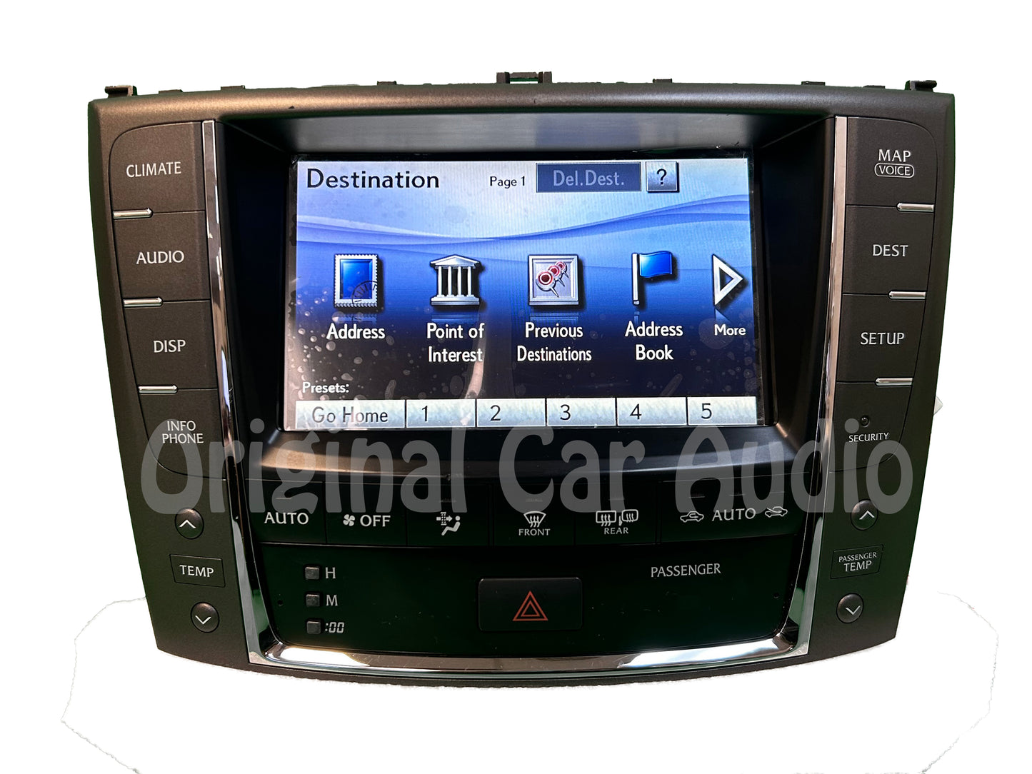 Refurbished 2010 2011 2012 Lexus IS250 IS350 OEM Navigation Unit and Display Screen