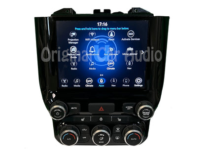 2019 - 2020 RAM DODGE OEM 8.4 Navigation Display Screen Temperature Dual Climate Control Panel Bezel