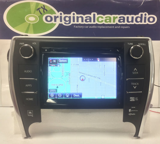 2015 - 2017 Toyota Camry OEM Navigation JBL AM FM HD Radio CD Player Receiver
