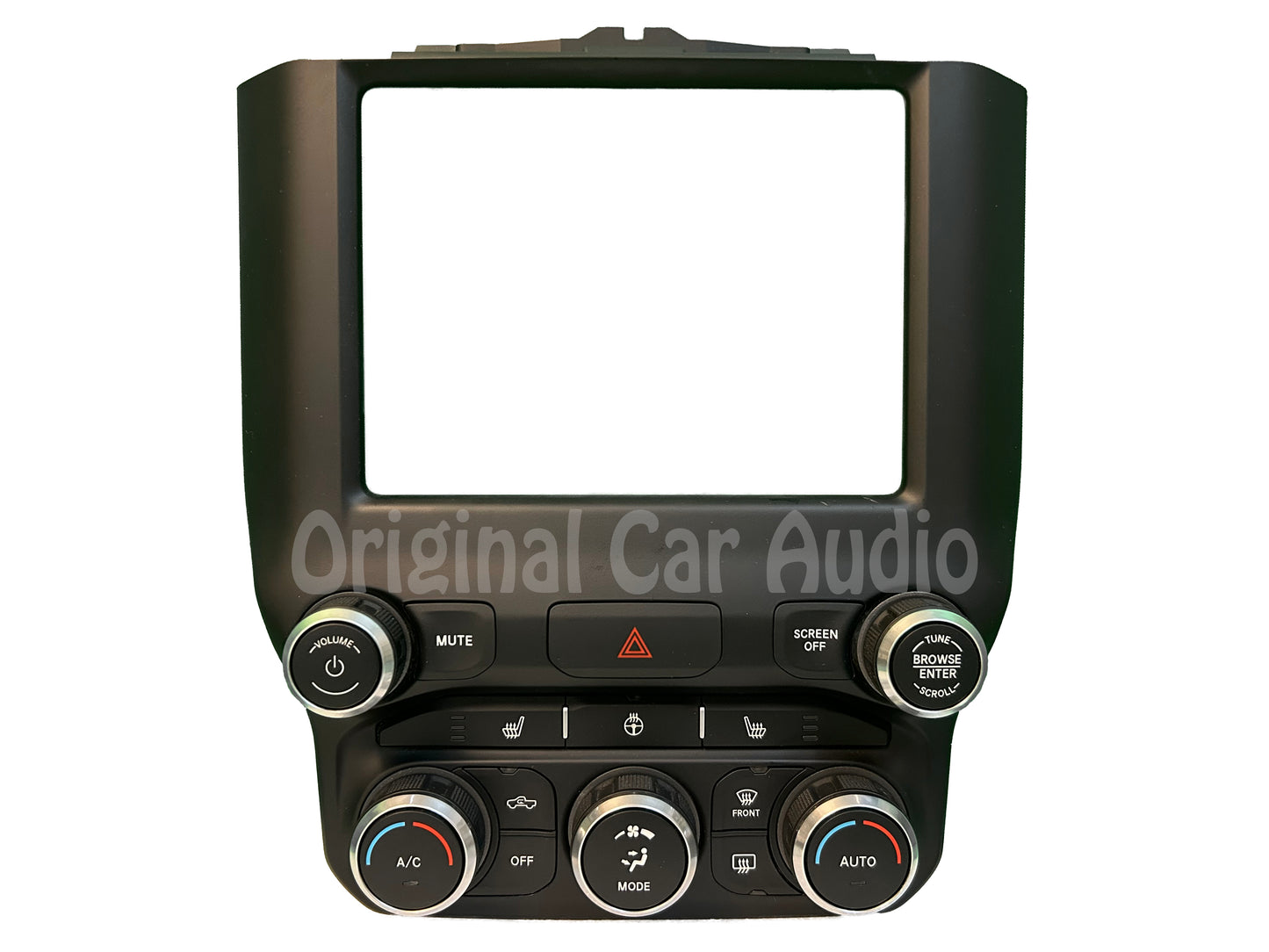 2019 - 2022 Ram 1500 OEM  A/C Heater Temperature Control 8.4" Radio Bezel Trim