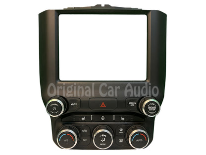 2019 - 2022 Ram 1500 OEM  A/C Heater Temperature Control 8.4" Radio Bezel Trim
