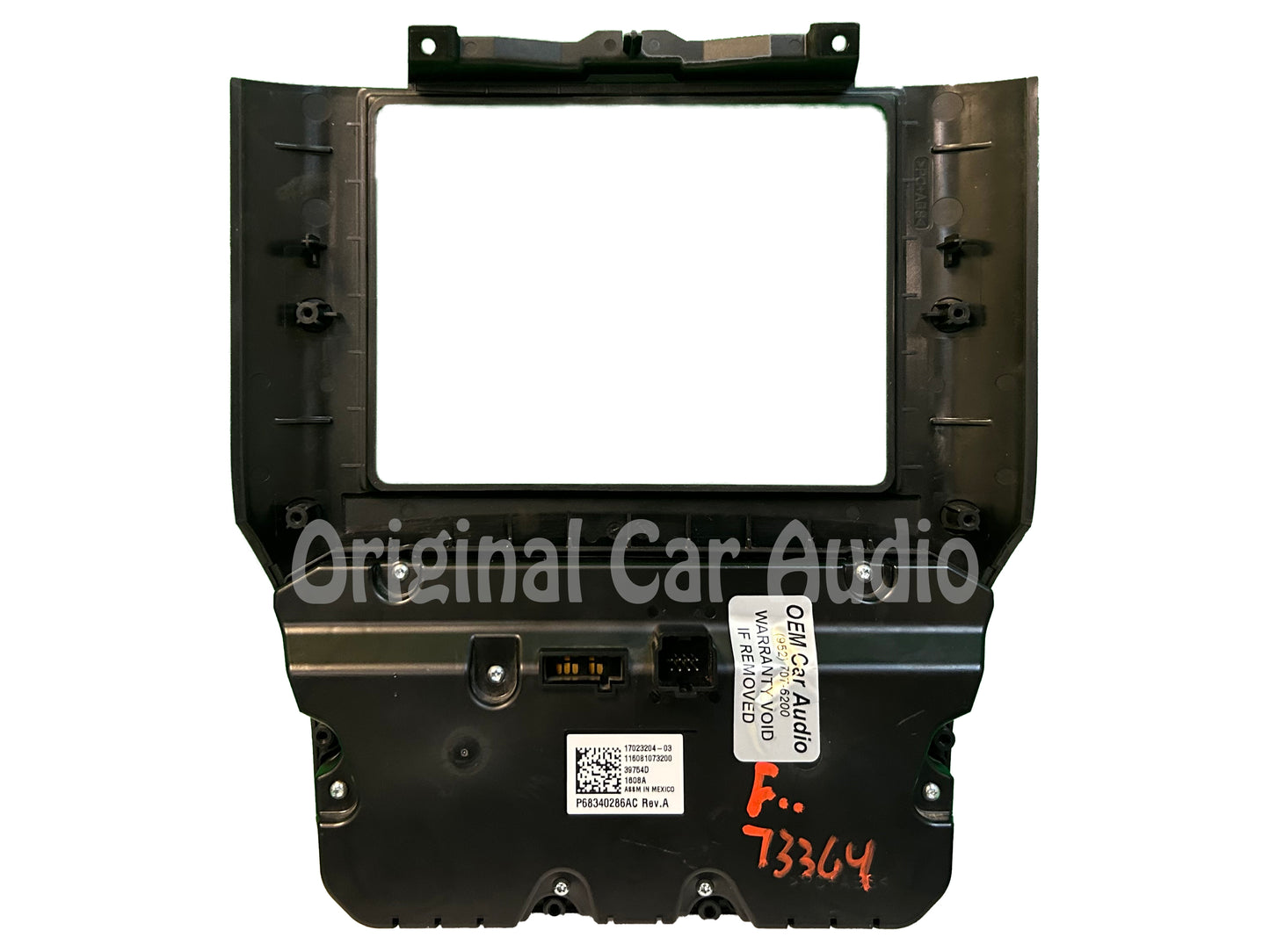 2019 - 2022 Ram 1500 OEM  A/C Heater Temperature Control 8.4" Radio Bezel Trim