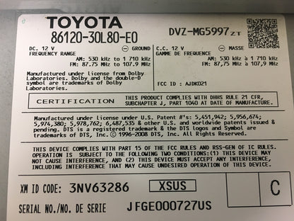 2009 - 2011 Lexus GS350 GS460 OEM Mark Levinson USB Navigation 6 CD AM FM Radio Receiver GREY