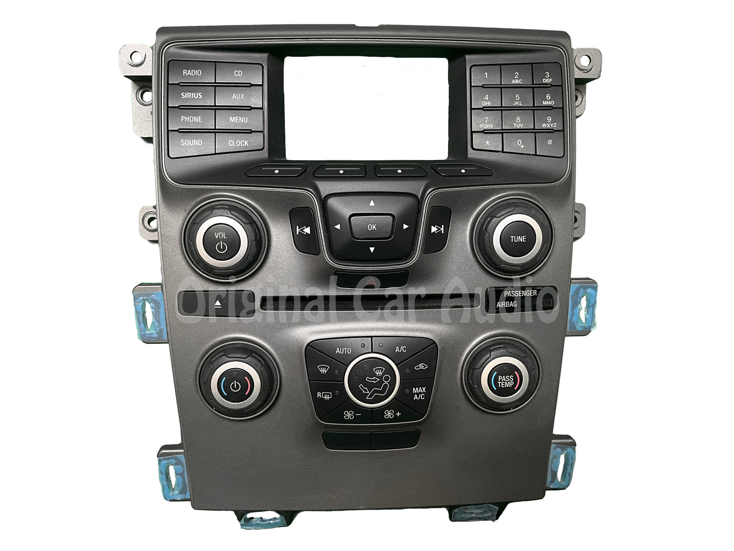 2013 - 2014 Ford Edge OEM 4" Radio Display Dual Zone Climate Control Panel Bezel FACEPLATE ONLY