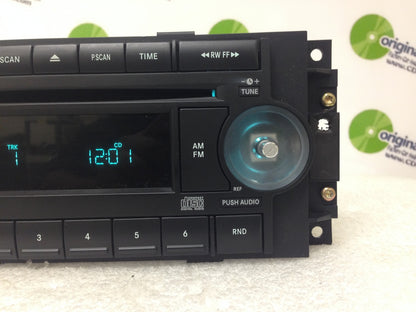 2004 - 2008 Chrysler Jeep Dodge OEM Radio CD Player Receiver REF w/ NO KNOBS