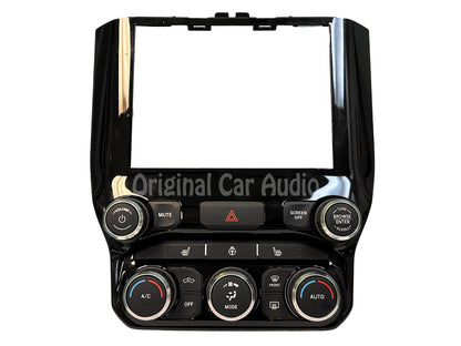 2019 - 2022 Ram 1500 OEM  A/C Heater Temperature Control 8.4" Gloss Radio Bezel Trim