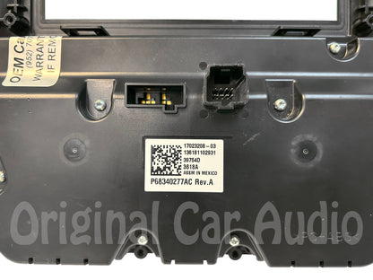 2019 - 2022 Ram 1500 OEM  A/C Heater Temperature Control 8.4" Gloss Radio Bezel Trim