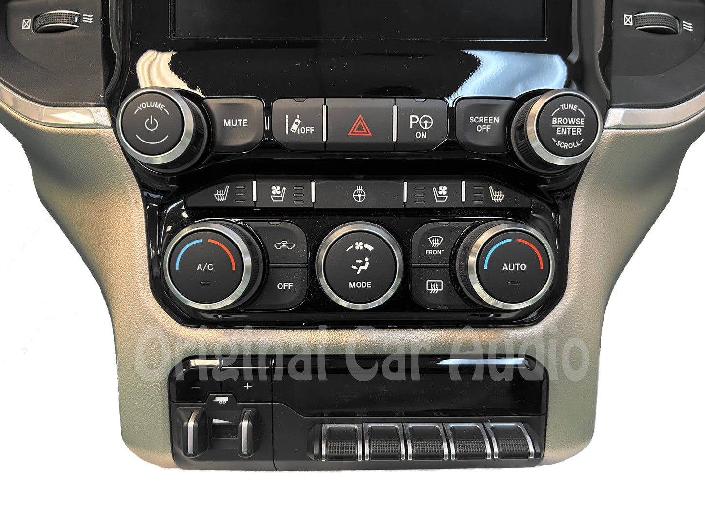 19 - 22 Dodge Ram 1500 Pickup OEM Navigation Center Stack 8.4" Touch-Screen Radio A/C BEZEL