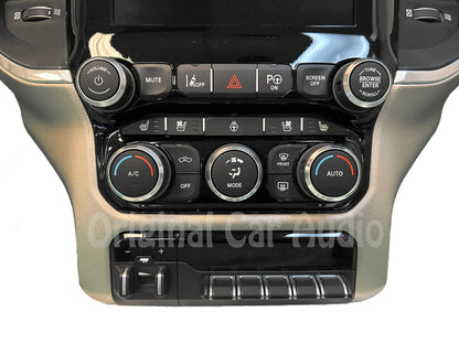 19 - 22 Dodge Ram 1500 Pickup OEM Navigation Center Stack 8.4" Touch-Screen Radio A/C BEZEL