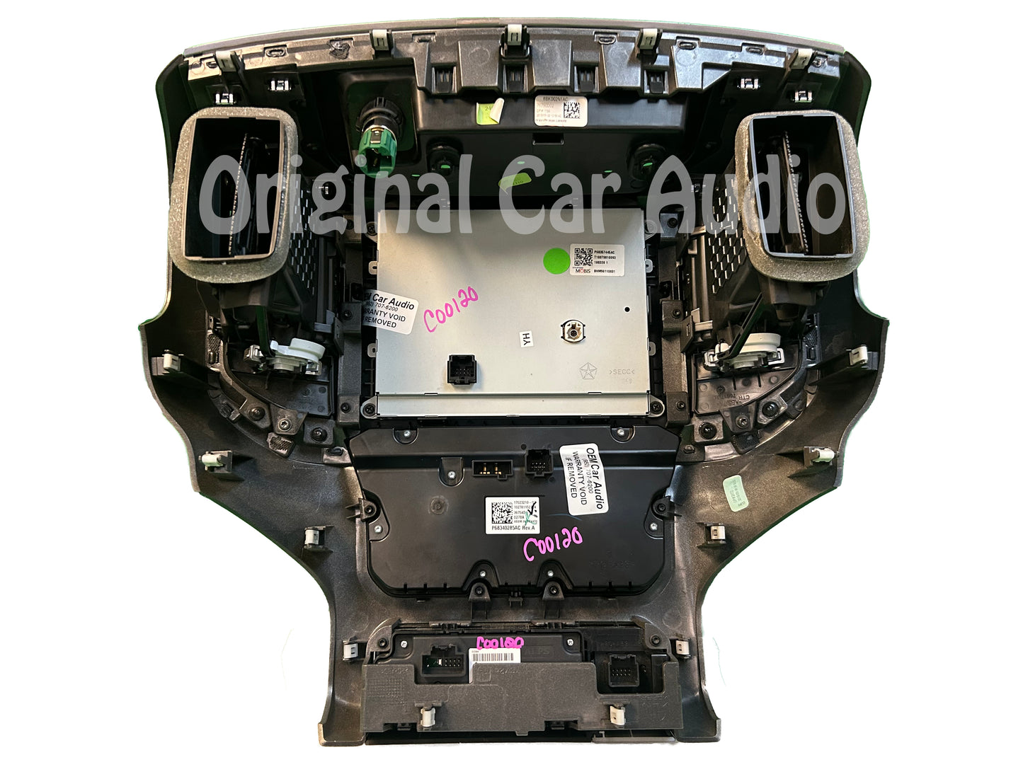 19 - 22 Dodge Ram 1500 Pickup OEM Navigation Center Stack 8.4" Touch-Screen Radio A/C BEZEL