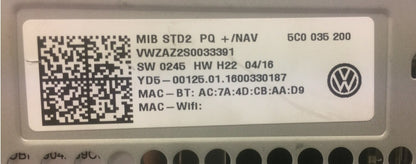 Refurbished 2016 - 2017 VW Volkswagen Jetta Passat OEM AM FM Radio Display Non Navigation CD Player
