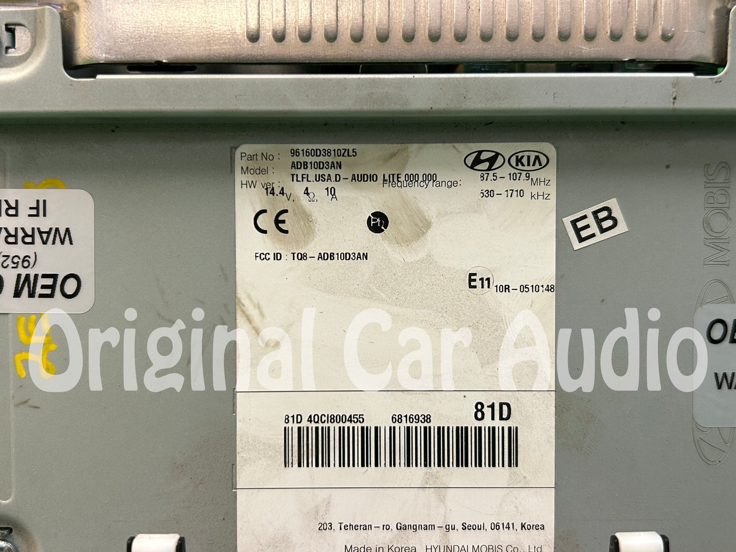 2019 - 2021 HYUNDAI TUCSON OEM SCREEN DISPLAY MONITOR 7.0" RADIO RECEIVER