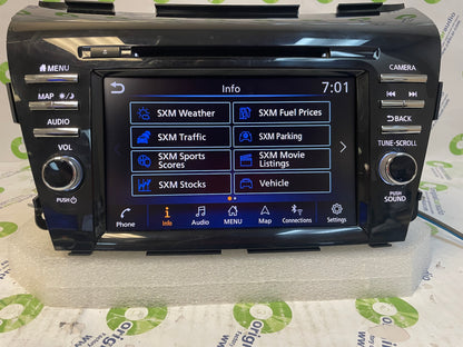 2018 - 2020 Nissan Murano OEM Touch Screen Multi Media Radio Receiver