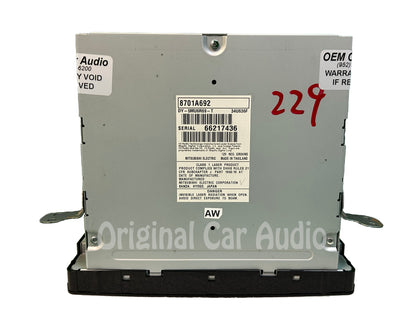 Refurbished 2016-2017 Mitsubishi Outlander Lancer OEM AM FM Radio Receiver CD Player Touch Screen Display