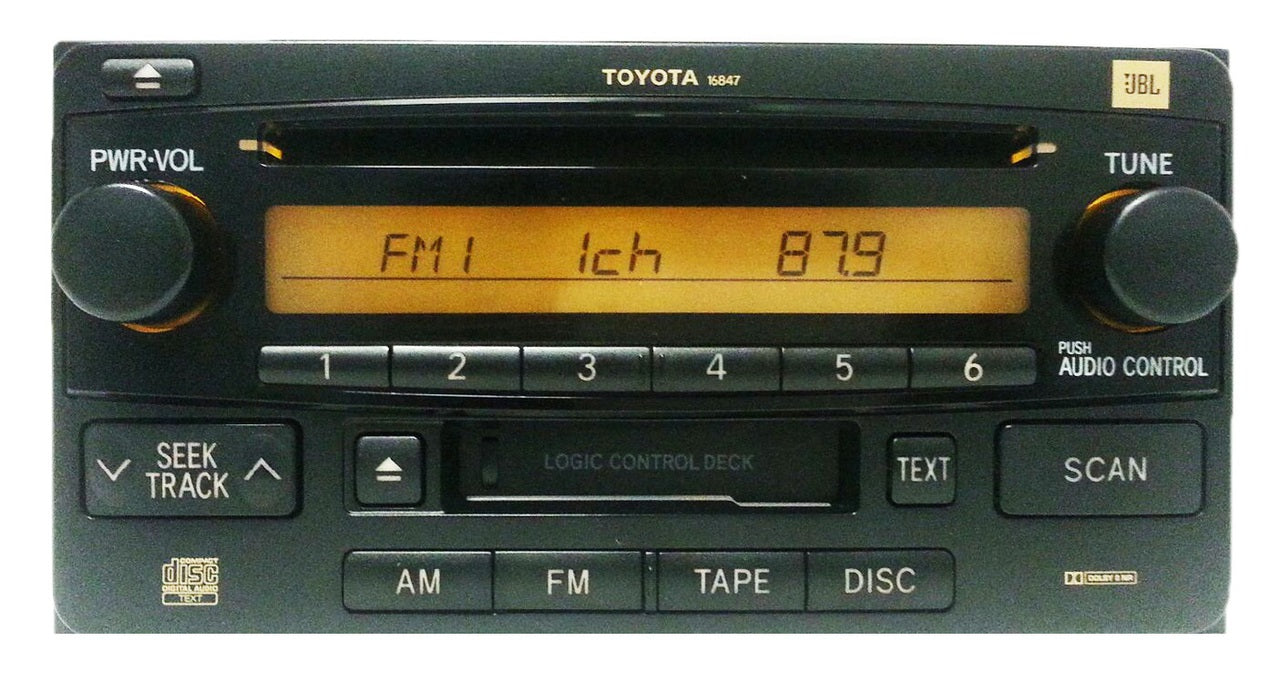 03 04 05 TOYOTA Rav4 4Runner AM FM JBL Premium Sound Radio Tape CD Player 16847