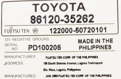 03 04 05 TOYOTA Rav4 4Runner AM FM JBL Premium Sound Radio Tape CD Player 16847