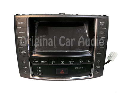 Reman 2010 - 2012 Lexus IS250 IS350 OEM Navigation Radio Climate Control Display Screen