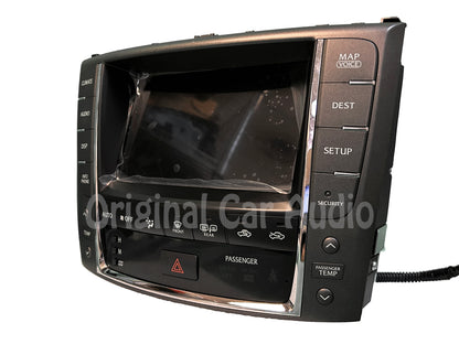 Reman 2010 - 2012 Lexus IS250 IS350 OEM Navigation Radio Climate Control Display Screen