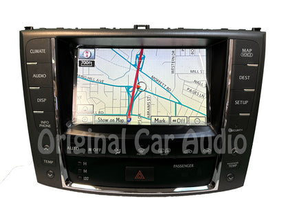 Reman 2010 - 2012 Lexus IS250 IS350 OEM Navigation Radio Climate Control Display Screen