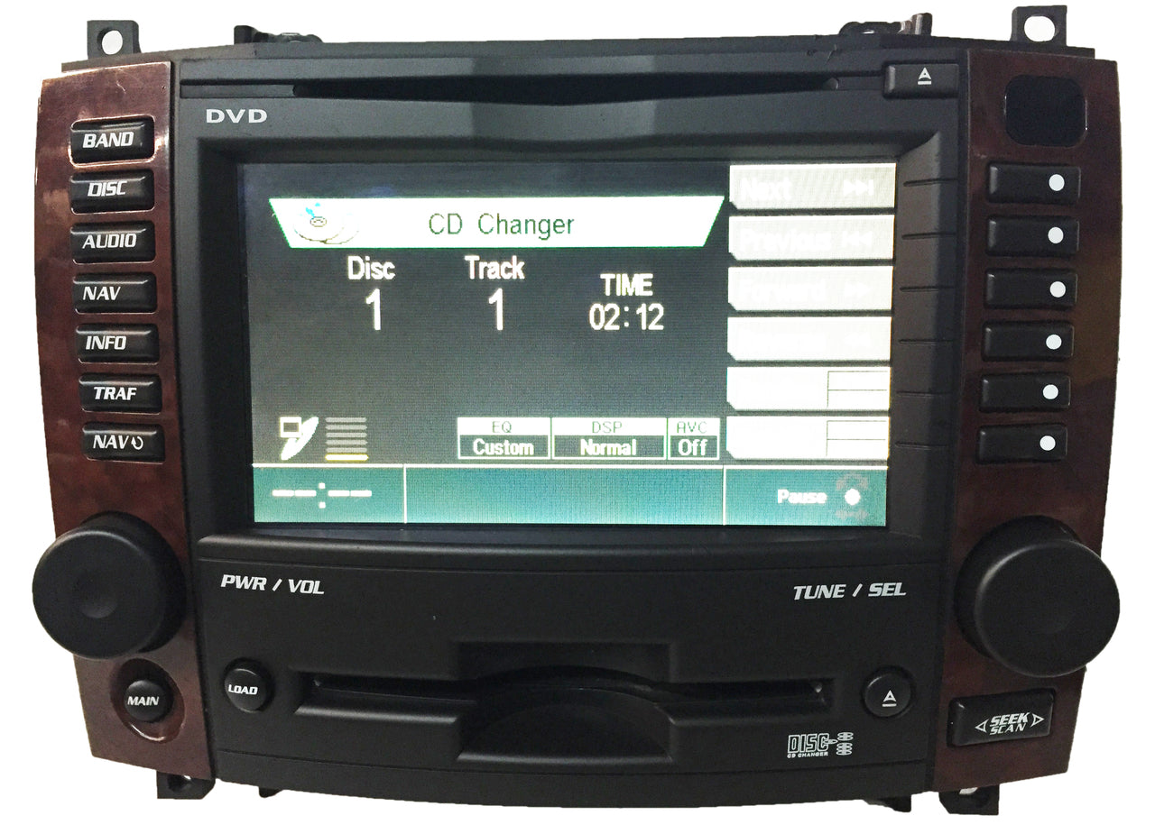 Cadillac Navigation BOSE Radio 6 Disc CD Changer MP3 Wood Trim