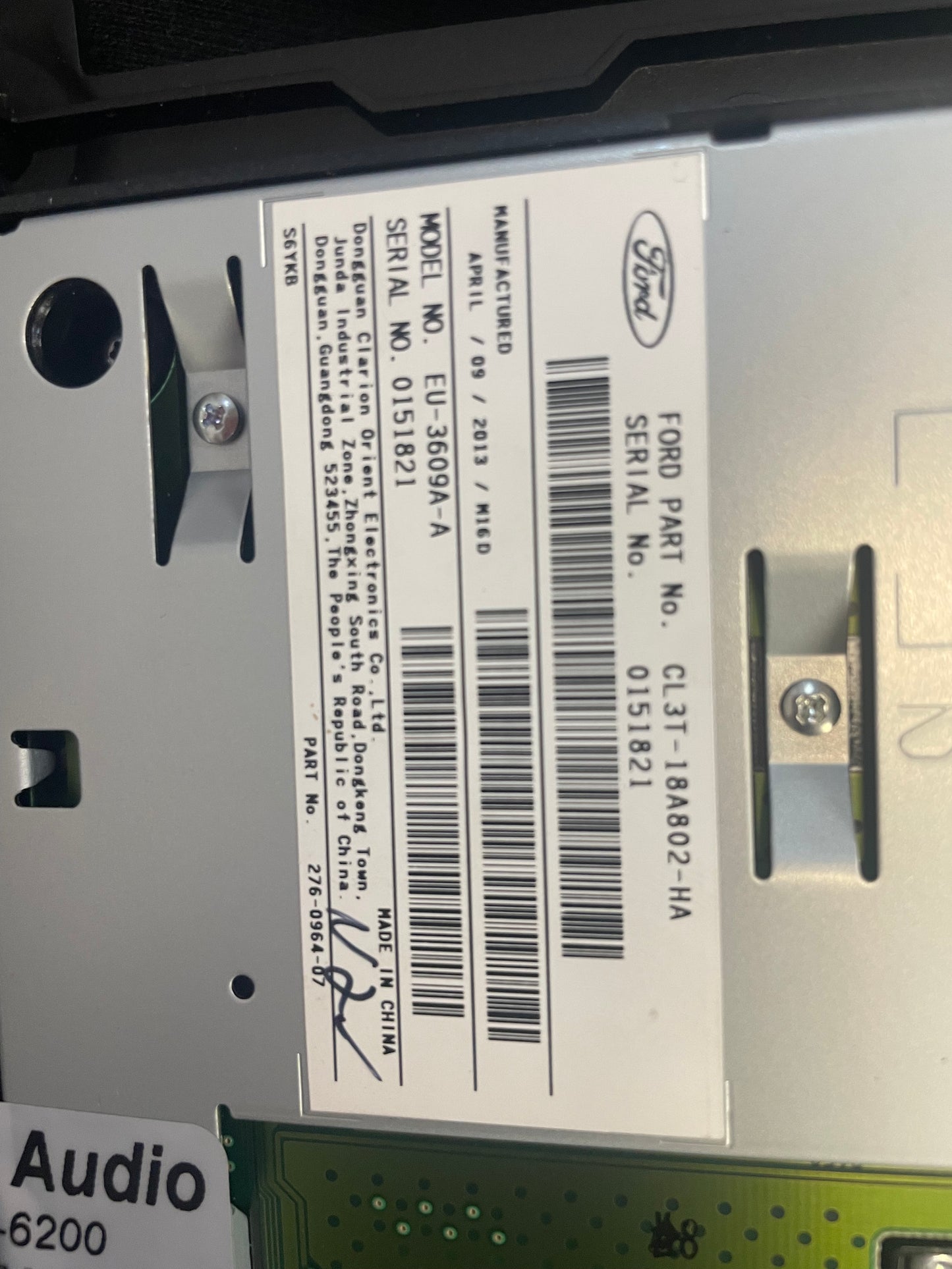2009 - 2012 Ford F-150 OEM Faceplate Control Panel Bezel