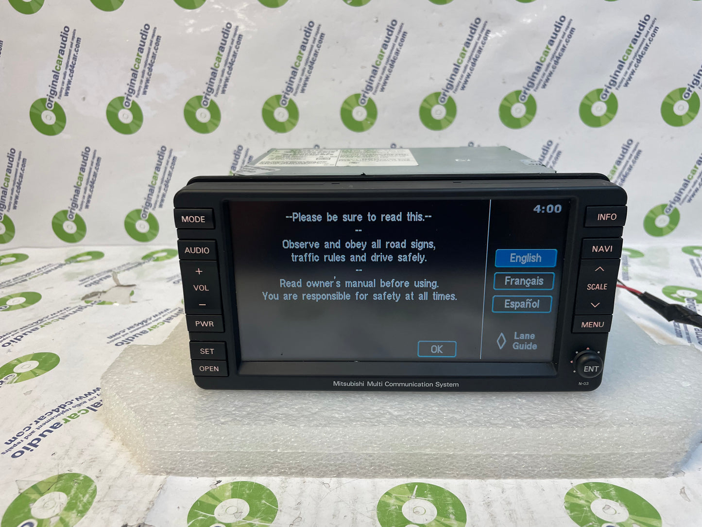 2009 - 2010 Mitsubishi Outlander GPS NAVIGATION RADIO AM/FM OEM