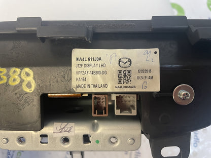 Refurbished 2017 - 2020 Fiat 124 Spider OEM Navigation Display Screen w/ Bezel NA4L 611J0A, NA4L611J0A, NA4L-61-1J0A