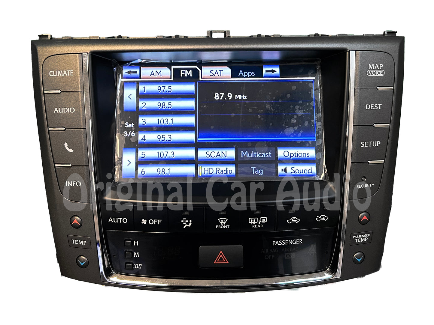 Reman 2012 - 2015 Lexus IS250 IS350 OEM Touch Screen Navigation Climate Information Display Monitor