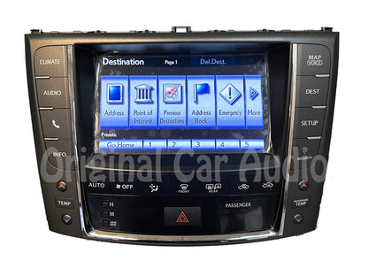 Reman 2012 - 2015 Lexus IS250 IS350 OEM Touch Screen Navigation Climate Information Display Monitor