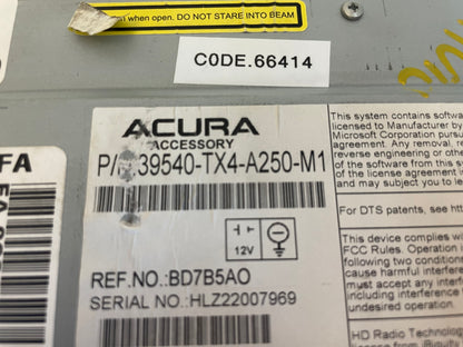 18 19 Acura RDX Navigation Screen CD XM Player Radio A/C OEM