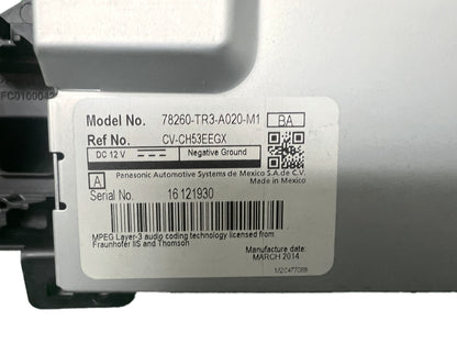 2014 - 2015 Honda Civic OEM Radio Information Dash Display Screen Monitor