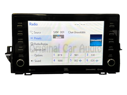 2020 - 2022 Toyota Camry OEM Receiver Assembly JBL Navigation Radio 9" Display Screen