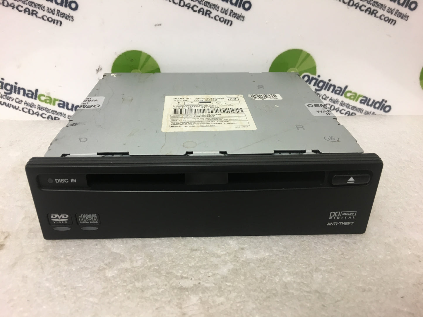 Honda Odyssey DVD Player 3911A-SHJ-A800 2005 2006 2007 2008 2009 2010