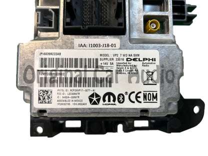 2018 - 2020 Dodge Durango OEM VP2_7 WD NA SXM 7" UConnect Multimedia AM FM XM Multi Media Radio Receiver