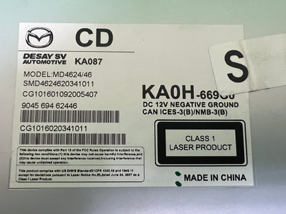 2016 Mazda CX-5 CX5 OEM Single CD Compact Disc Player Module