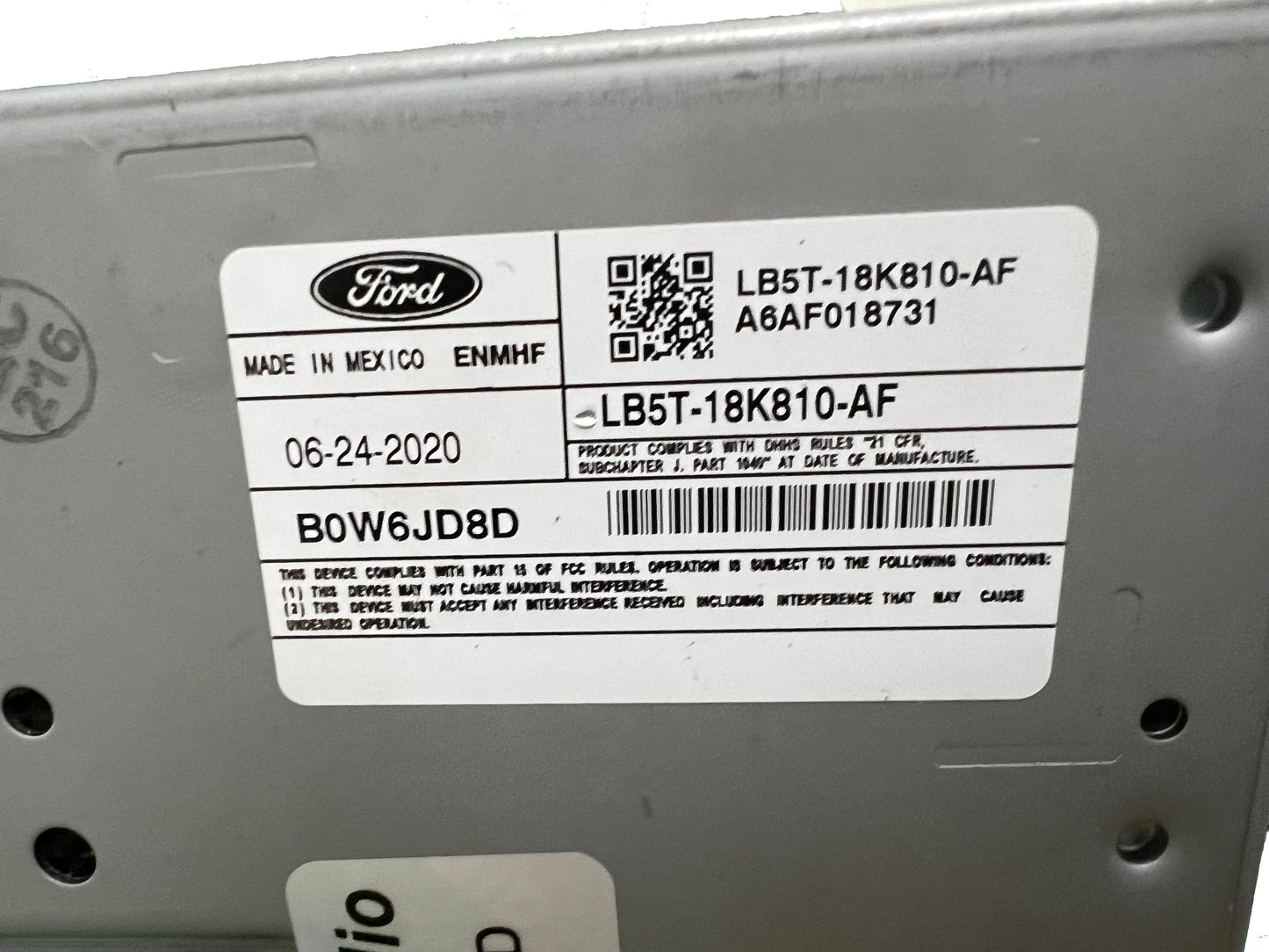 2019 - 2024 Ford Explorer OEM AM FM SAT XM Multi Media Radio Receiver - Analog