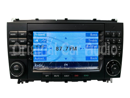 Refurbished 2005 - 2009 Mercedes-Benz CLK Class OEM Comand Navigation Radio CD Player Display 209 Type