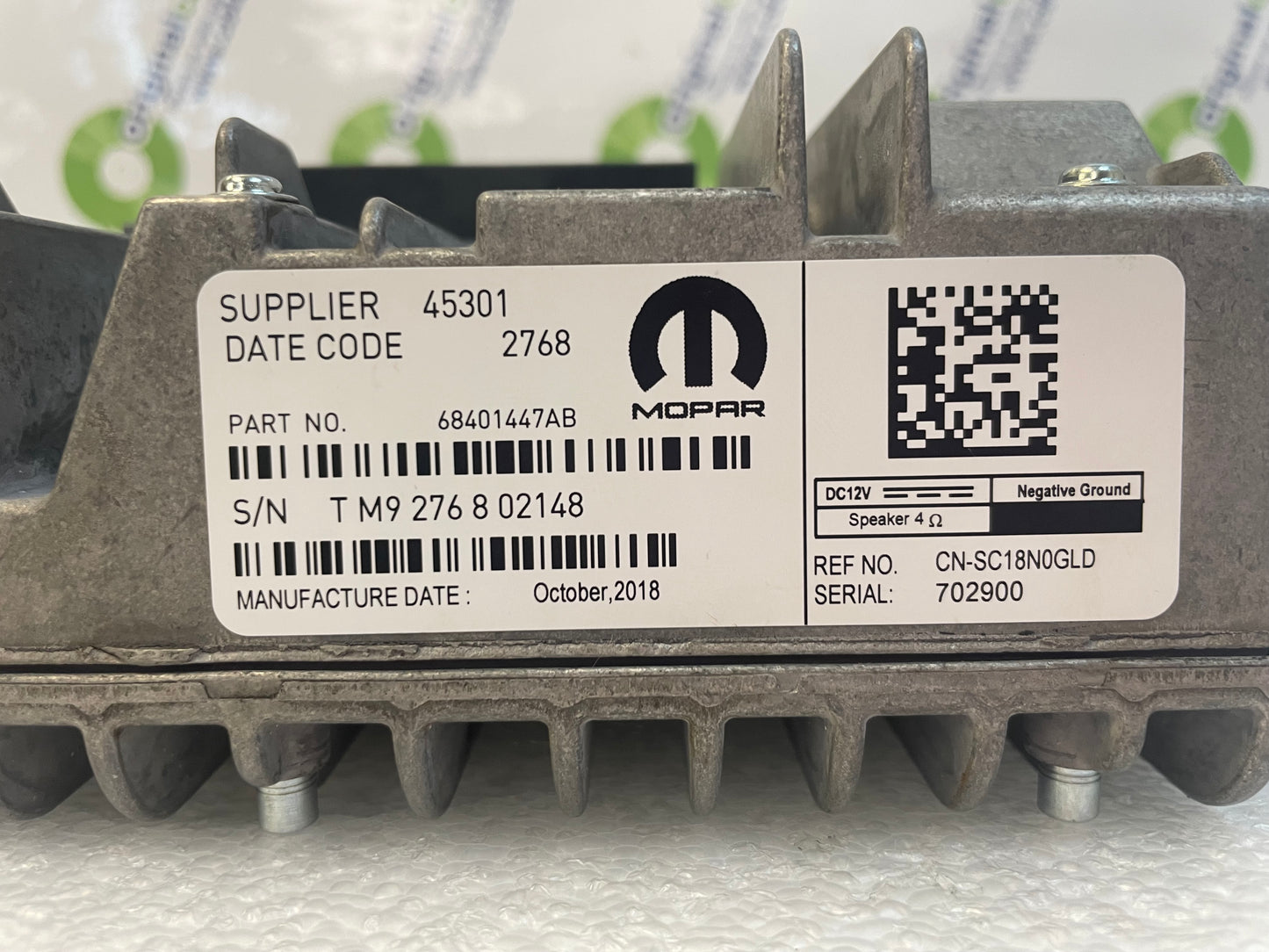 2019-2020 Chrysler Pacifica OEM Uconnect Navigation Receiver Module