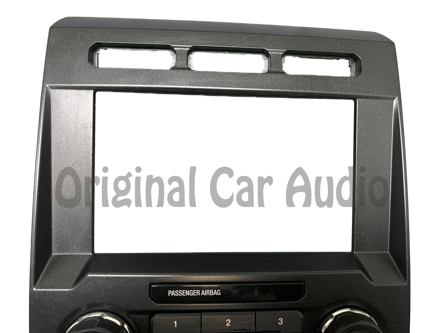 2017 - 2018 Ford F250 F350 Super Duty OEM 8" Radio Manual Climate Control Panel No Seat Options BEZEL ONLY