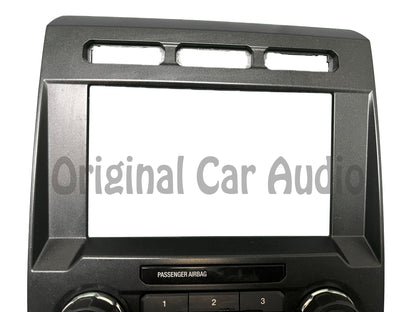 2017 - 2018 Ford F250 F350 Super Duty OEM 8" Radio Manual Climate Control Panel No Seat Options BEZEL ONLY