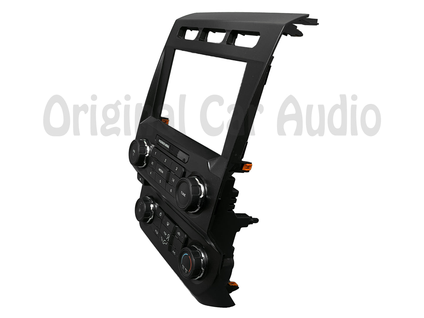 2017 - 2018 Ford F250 F350 Super Duty OEM 8" Radio Manual Climate Control Panel No Seat Options BEZEL ONLY